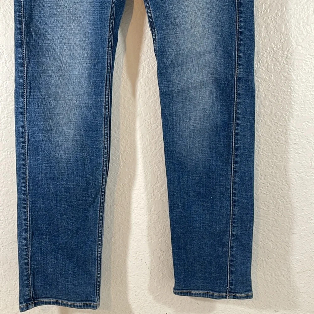 ABERCROMBIE KIDS STRAIGHT SLIM BLUE DENIM JEANS WITH POCKETS SIZE 11/12 - Picture 4 of 9